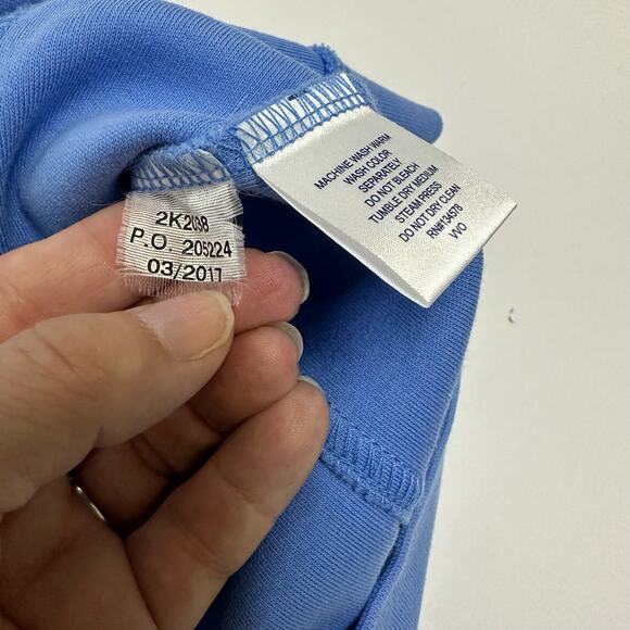 Vineyard Vines Women's 1/4 Zip Pullover XS Blue/Green Whale Logo - Picture 5 of 11